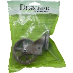 Roulette pivotante de 3 po sur plaque en polyuréthane brut luxueux