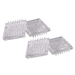 Paquet de 4 coupelles carrées de 1-7/8 po pour roulette sur tapis