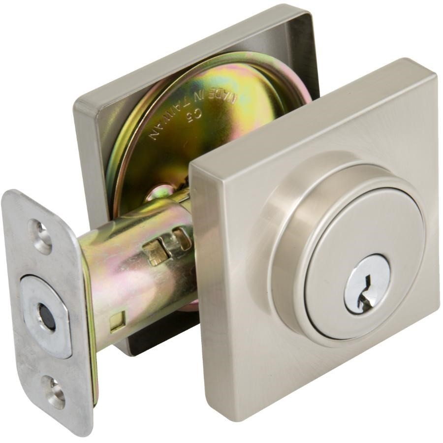 Serrure Connectée Defiant Smart Deadbolt – Empreinte Digitale, Finition Nickel Satiné – NEUVE