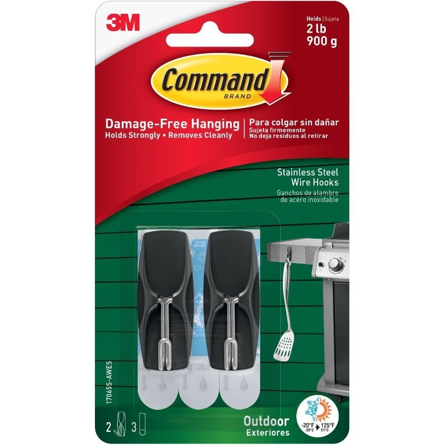 Command Coinceur à Balai Lot De 2 Supports Avec 6 Bandes Adhésives - Rangement Sans Percer Pour Balais Et Serpillières