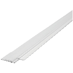 Coupe-froid à 3 ailettes en vinyle et aluminium de 36 po rapide à installer pour bas de porte, blanc