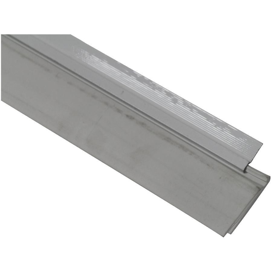 Plaque De Kick En Aluminium 8 X 36 Pouces - Bas De Porte Moderne Argent, à Monter