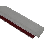 Coupe-froid à 3 ailettes en vinyle et aluminium de 36 po rapide à installer pour bas de porte, blanc