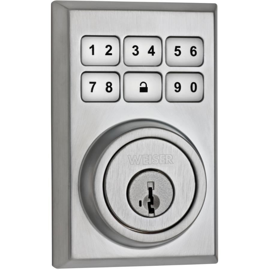 Serrure à Pêne Dormant Kwikset Downtown - Laiton Satiné, Système SmartKey, Clé Incluse - Réf. 92580-033