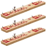 Paquet de 3 bandes de fixation de tapis de 4 pi à double usage