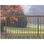 Paquet de 14 barreaux droits en aluminium de 3/4 po x 42 po pour section de rampe de 6 pi, bronze
