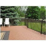 Paquet de 14 barreaux droits en aluminium de 3/4 po x 42 po pour section de rampe de 6 pi, bronze