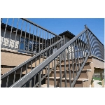 Paquet de 14 barreaux droits en aluminium de 3/4 po x 42 po pour section de rampe de 6 pi, bronze