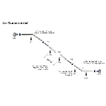 Connecteur de capuchon de 6 po pour main courante en aluminium satiné Quick Kit