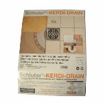 Siphon de sol Kerdi en acier inoxydable