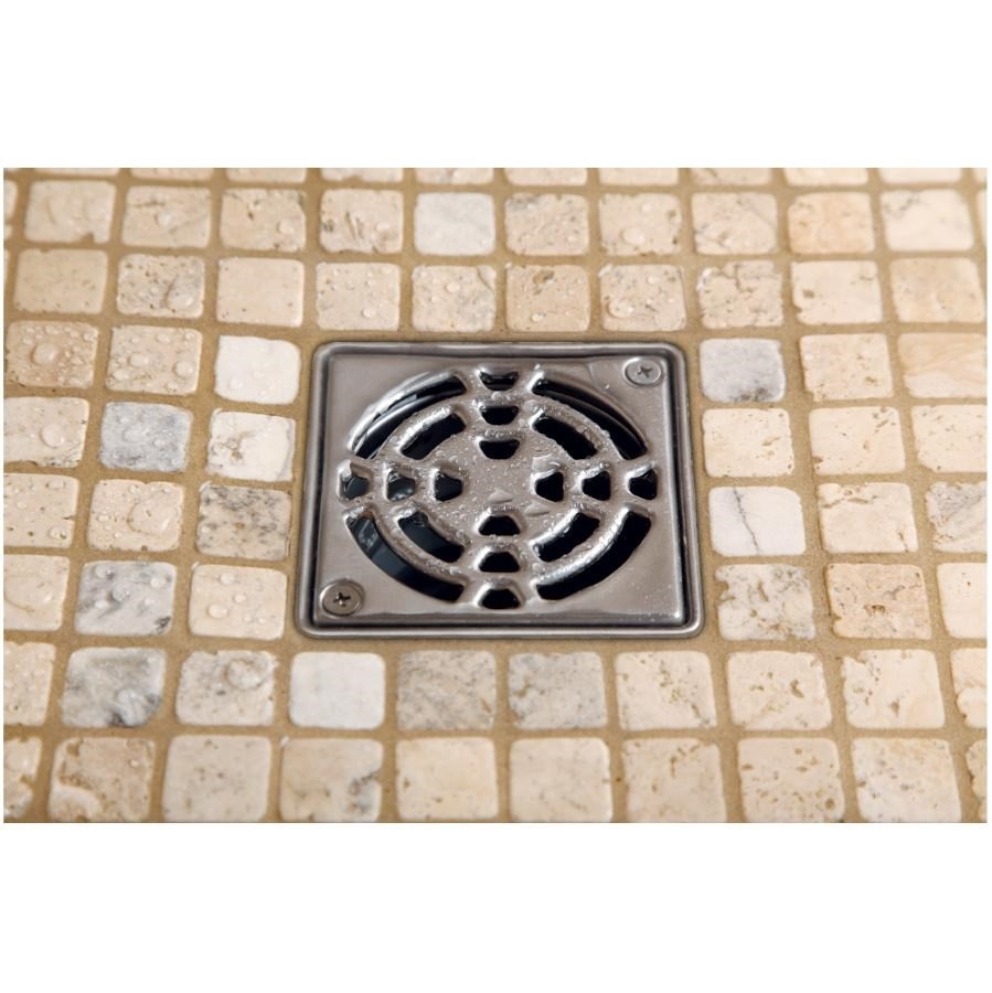 Grille de drainage perforée en acier inoxydable KERDI-DRAIN 3 10x10 cm