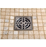 Siphon de sol Kerdi en acier inoxydable