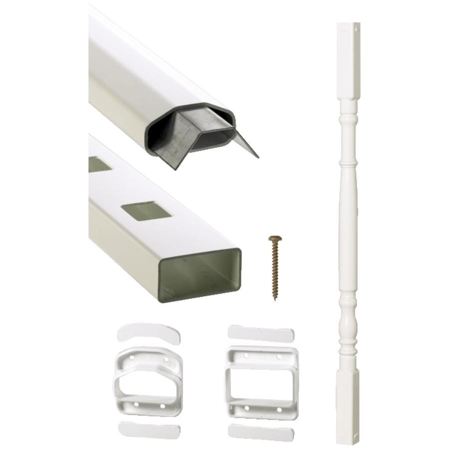 Nécessaire de rampe droite coloniale Yardcrafters de 36 po x 6 pi, blanc