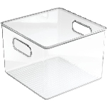 Bac de rangement transparent de 8 po x 8 po x 6 po pour garde-manger