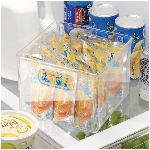 Bac de rangement transparent de 8 po x 8 po x 6 po pour garde-manger