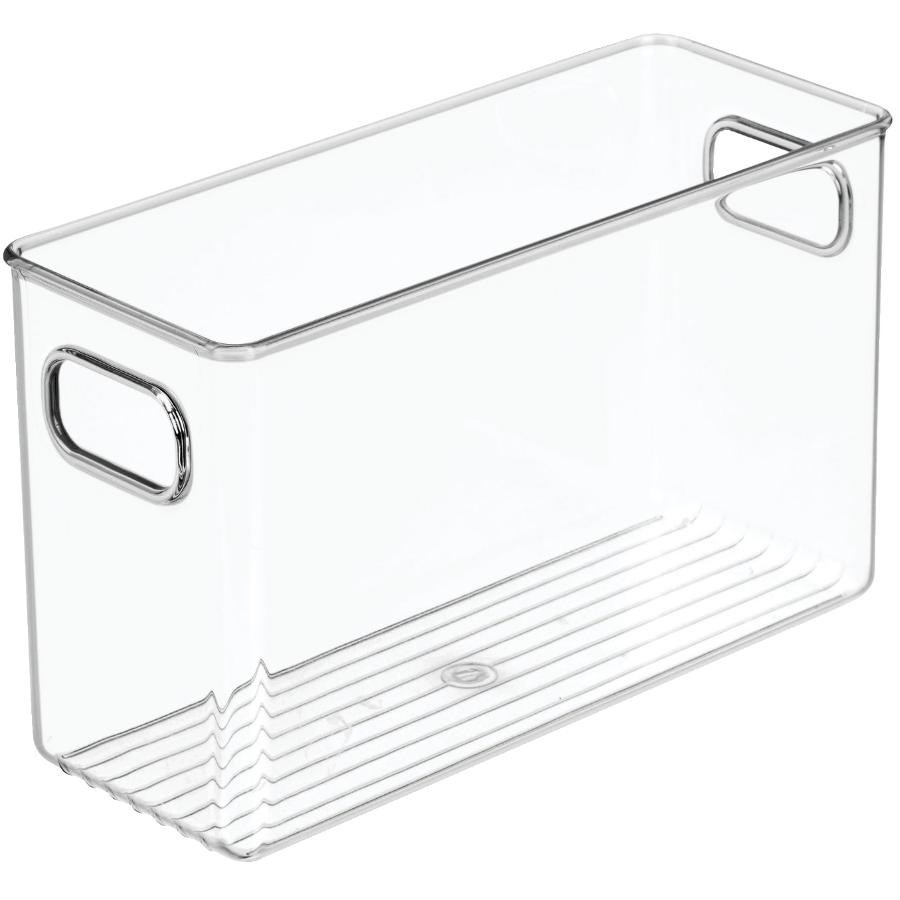 Bac de rangement transparent de 4 po x 10 po x 6 po pour garde-manger