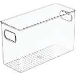 Bac de rangement transparent de 4 po x 10 po x 6 po pour garde-manger