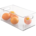 Bac de rangement transparent de 8 po x 14,5 po x 6 po pour garde-manger