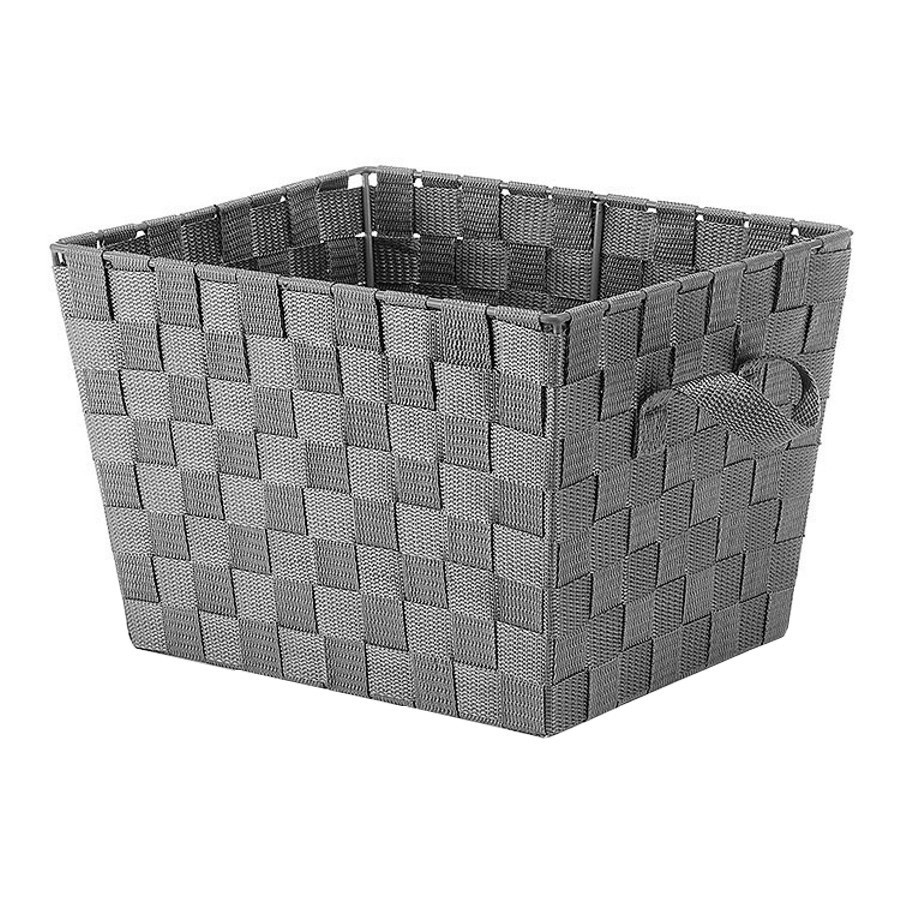 Panier de rangement gris de 10 po x 12 po x 8 po