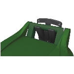 Support mural pour bac de recyclage