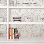 Papier-peint peler-coller à motif de cimes d'arbres, 20,5 po x
