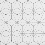 Carreaux de sol en vinyle à peler et coller 0,06 po x 12 po x 12 po, paquet de 10, blanc et blanc cassé