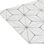 Carreaux de sol en vinyle à peler et coller 0,06 po x 12 po x 12 po, paquet de 10, blanc et blanc cassé