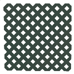 Treillis d'intimité en vinyle de 4 pi x 8 pi avec motifs de losange, vert foncé