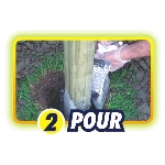 Remplissage pour poteau de clôture en composite, 367 ml