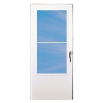 Contre-porte à âme en bois York à deux lumières de 36 po x 80 po