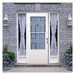 Contre-porte à âme en bois York à deux lumières de 36 po x 80 po