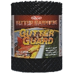 Protège-gouttière de 6 po x 25 pi en poly, noir