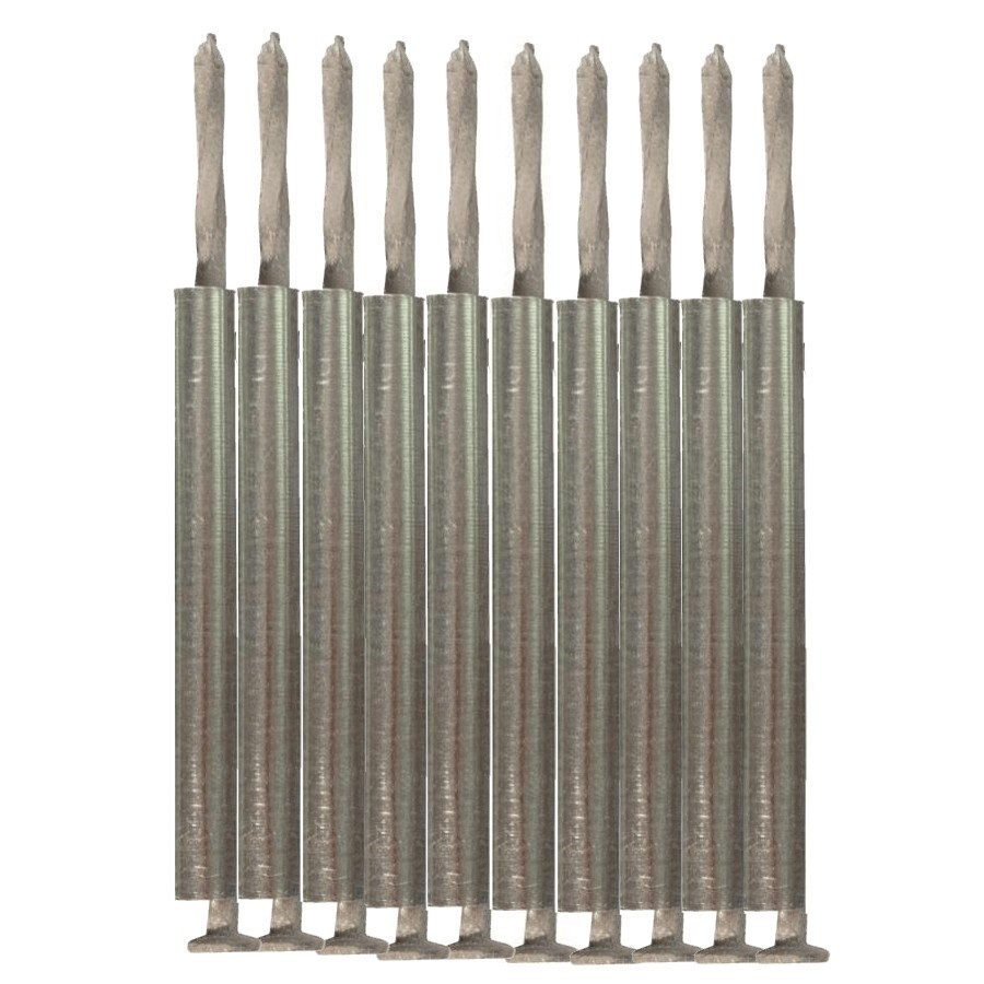 Clous D’arpentage Lot De 10 – Piquets De Marquage Robustes, Précis – Pour Chantier, Nivellement, Mesures