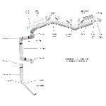 Gouttière en vinyle de style traditionnel de 5 po x 10 pi, blanc