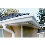 Coin intérieur pour gouttière en vinyle de style traditionnel, blanc