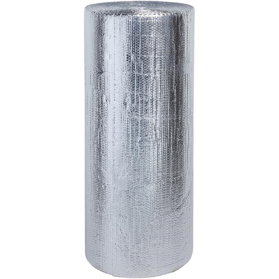 Isolant réfléchissant en aluminium à double épaisseur de bulles pour sous le béton en rouleau de 48 po x 125 pi