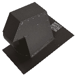 Évent d'évacuation de toit noir, 6 po