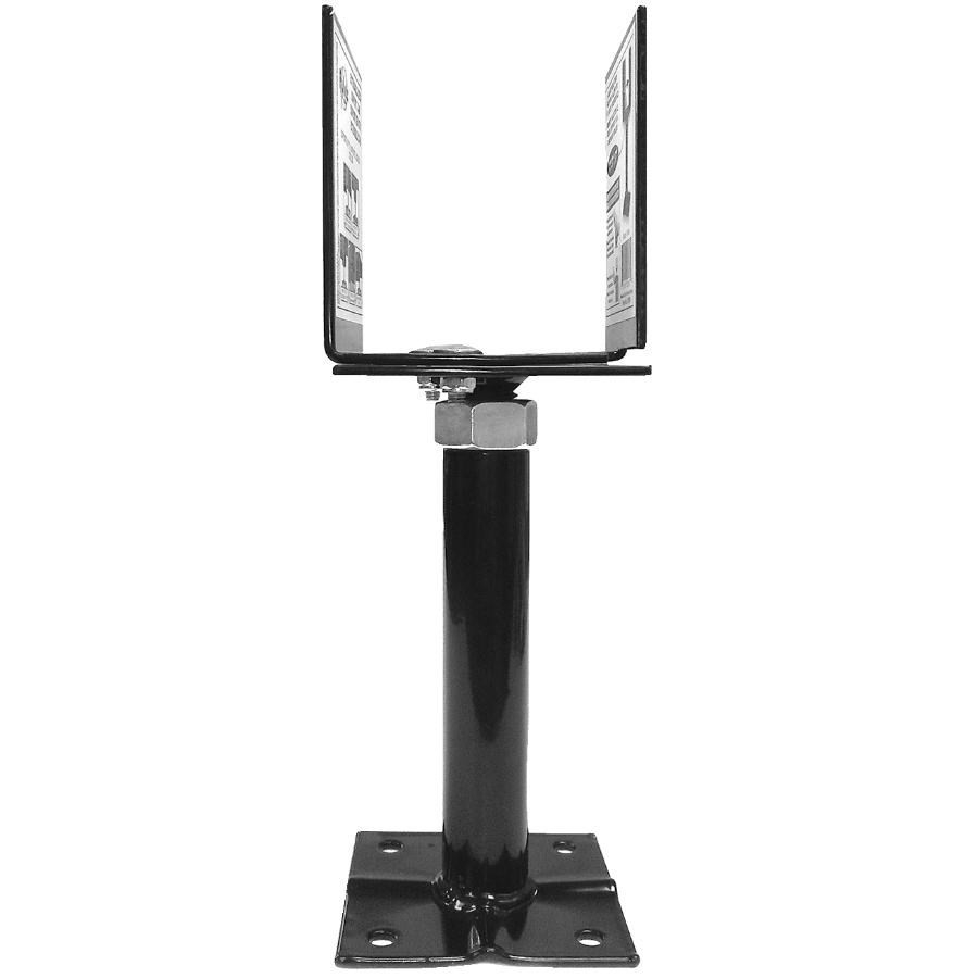 Support De Poteau Réglable En Acier Galvanisé - 130 X 130 X 250 Mm, Pour Fixation Solide, Usage Domestique Ou Commercial Léger