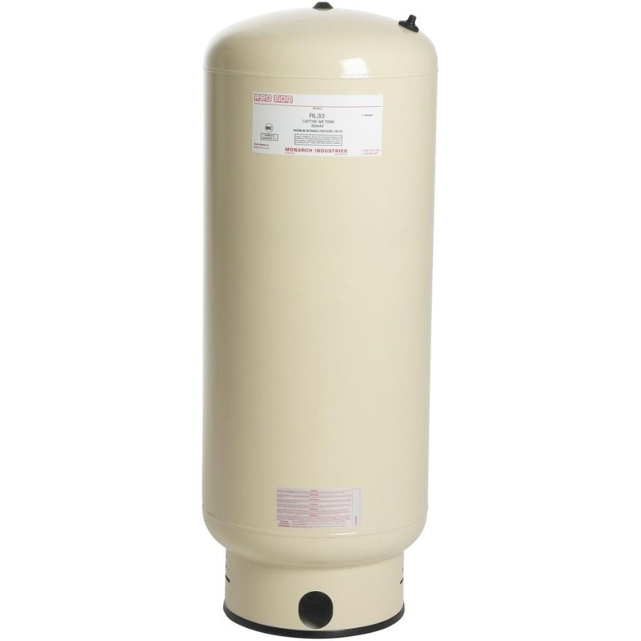 Réservoir de dilatation pressurisé de 33 gallons avec diaphragme
