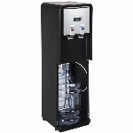 Distributeur d'eau à chargement par le bas à 2 réglages de température, noir et acier inoxydable