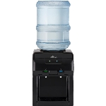 Distributeur d'eau de comptoir à 2 réglages de température (ambiante et froide), noir