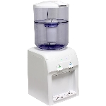 Distributeur d'eau de comptoir à 2 réglages de température (ambiante et froide), blanc