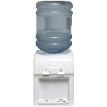 Distributeur d'eau de comptoir à 2 réglages de température (ambiante et froide), blanc