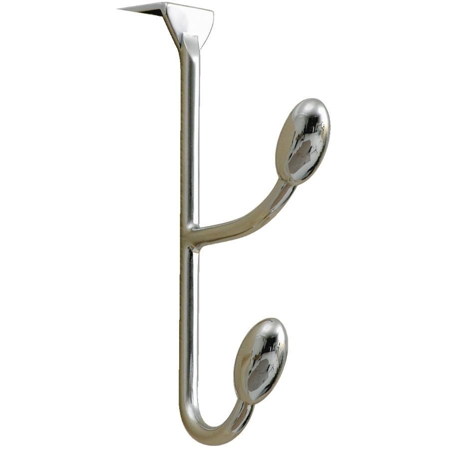 Support à 2 crochets pour dessus de porte Orbinni, chrome