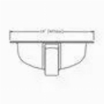 Lavabo Cranada blanc de 18 po