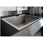 Évier de cuisine simple en acier inoxydable, à fixation double, avec grille