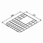 Grille en acier inoxydable pour fond d'évier Elleci