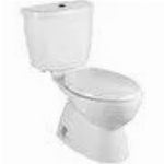 Toilette allongée isolée Flowise à double chasse