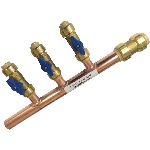 Collecteur à 3 voies Push N' Connect de 3/4 po x 1/2 po avec clapet à extrémité fermée