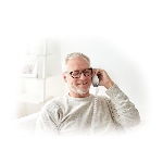 Paquet de 2 téléphones avec cordon/sans fil Dect 6.0 avec répondeur et composition avec photos